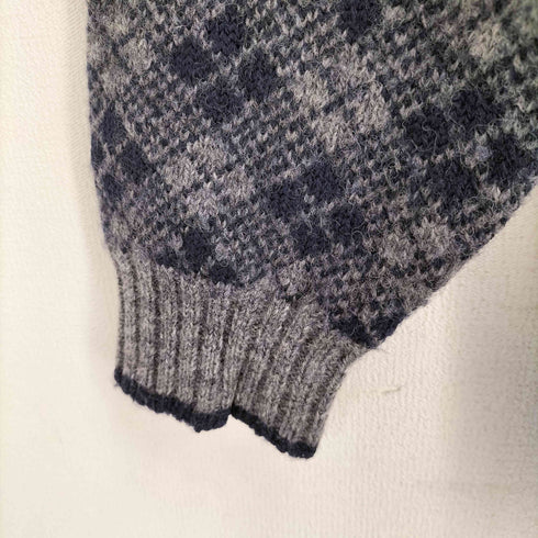 ビームス BEAMS 00S-90S ウール 総柄 クルーネックニット メンズ JPN:M