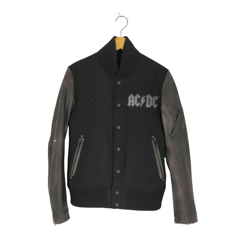 ジャックローズ JACKROSE バンドロゴ刺繍 裏地キルティング カウレザー スタジャン メンズ JPN:3