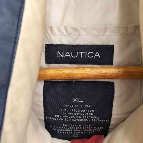 ノーティカ NAUTICA 90S バイカラーダウンジャケット メンズ import:XL