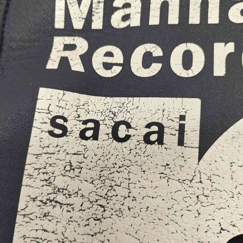 サカイ Sacai 18AW ロゴプリントレザートートバッグ メンズ