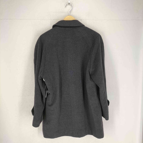 DESII MODE FABRIC MADE IN ITALY pure cashmere カシミヤ100 ステンカラーハーフコート メンズ