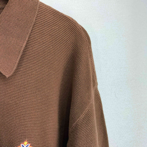 カッターアンドバック CUTTER&BUCK 90S USA製 ワンポイント刺繍 ニット ポロシャツ メンズ import:M