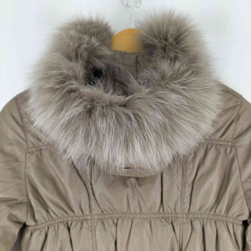 Loveles ファー付き ラムレザーダウンコート レディース JPN:36
