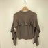 クラネ CLANE BACK FRILL LINE KNIT/バックフリルラインニット レディース JPN:1