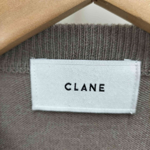 クラネ CLANE BACK FRILL LINE KNIT/バックフリルラインニット レディース JPN:1