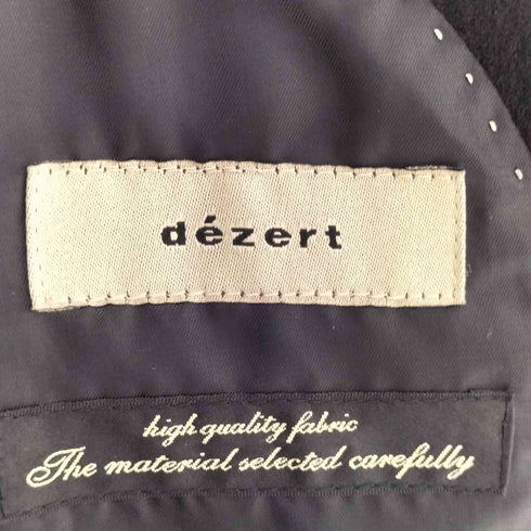 デザート dezert カシミヤ混ウール ステンカラーコート メンズ import:M