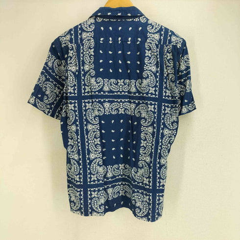 シュペリオールレイバー THE SUPERIOR LABOR ペイズリーバンダナ柄 S/Sシャツ メンズ