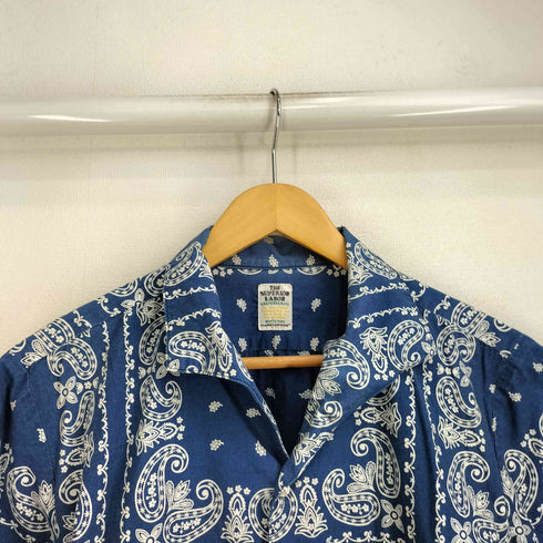 シュペリオールレイバー THE SUPERIOR LABOR ペイズリーバンダナ柄 S/Sシャツ メンズ