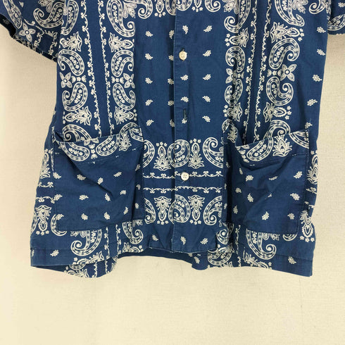 シュペリオールレイバー THE SUPERIOR LABOR ペイズリーバンダナ柄 S/Sシャツ メンズ