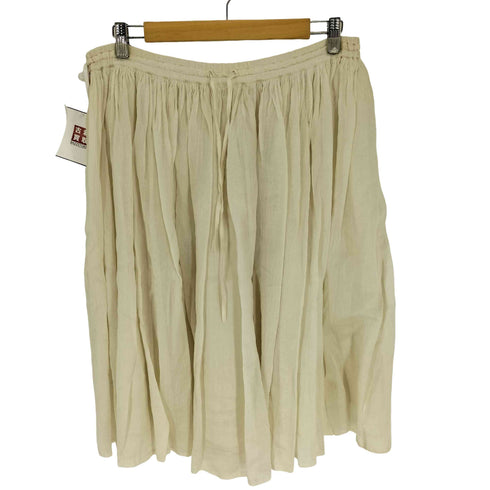 maison de soil COTTON SILK x SILK PLAIN RAJASTHAN TUCK GATHERED SKIRT コットン シルク ラージャスターン タック ギャザー スカート レディース JPN:1