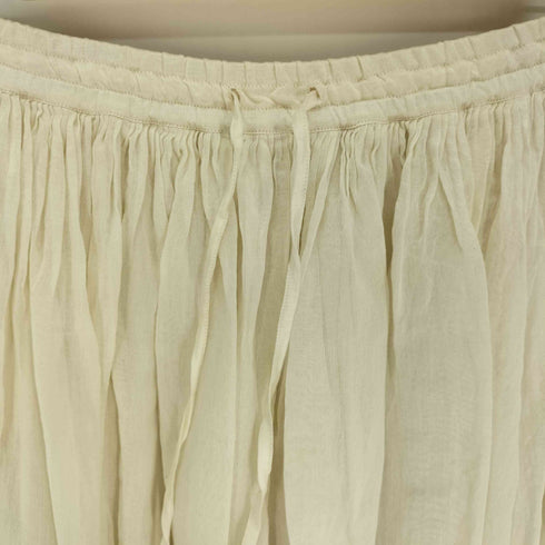 maison de soil COTTON SILK x SILK PLAIN RAJASTHAN TUCK GATHERED SKIRT コットン シルク ラージャスターン タック ギャザー スカート レディース JPN:1