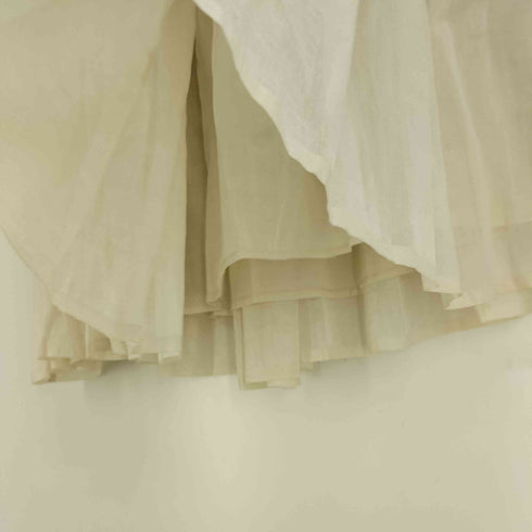maison de soil COTTON SILK x SILK PLAIN RAJASTHAN TUCK GATHERED SKIRT コットン シルク ラージャスターン タック ギャザー スカート レディース JPN:1