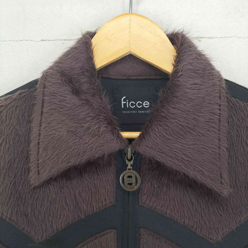 フィッチェ ficce YOSHIYUKI KONISHI デザインメッシュ切替ファージャケット メンズ