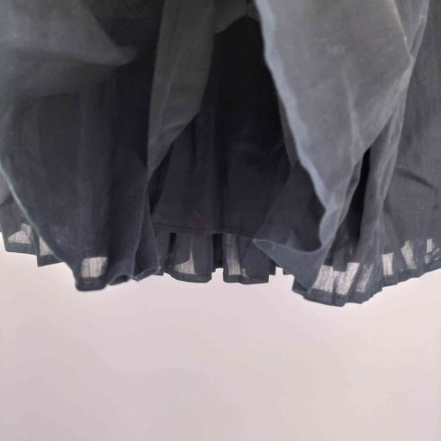 maison de soil COTTON SILK x SILK PLAIN RAJASTHAN TUCK GATHERED SKIRT コットン シルク ラージャスターン タック ギャザー スカート レディース JPN:1