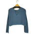 グリーンレーベルリラクシング GREEN LABEL RELAXING メッシュ クロップド 2WAY プルオーバー ニット ウォッシャブル レディース