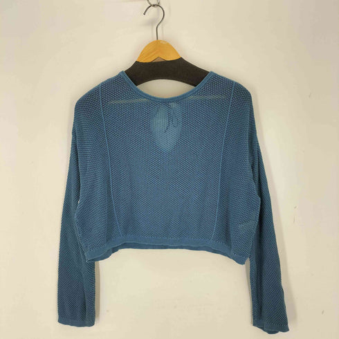 グリーンレーベルリラクシング GREEN LABEL RELAXING メッシュ クロップド 2WAY プルオーバー ニット ウォッシャブル レディース