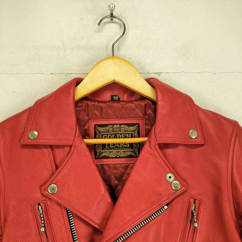 GOLDEN YEARS real leather ライダースジャケット メンズ 32