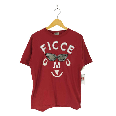 フィッチェ ficce YOSHIYUKI KONISHI FACCE OMO サングラスデザイン半袖Tシャツ メンズ