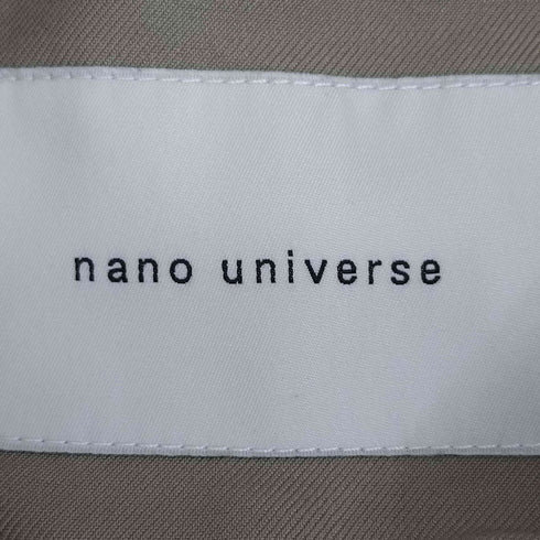 ナノユニバース NANO universe 25ss 撥水&花粉ガード トレンチコート レディース FREE