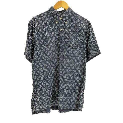 エンジニアードガーメンツ Engineered Garments コットン ペイズリー プルオーバー S/Sシャツ メンズ import:L