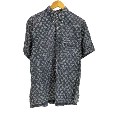 エンジニアードガーメンツ Engineered Garments コットン ペイズリー プルオーバー S/Sシャツ メンズ import:L