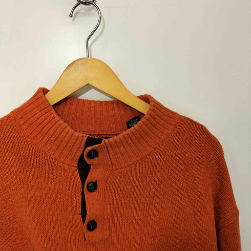 チャップスラルフローレン CHAPS RALPH LAUREN 短丈 カットオフ エルボーパッチ プルオーバーニット メンズ import:XL