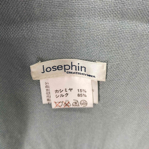 Josephin カシミヤ シルク フリンジマフラー レディース
