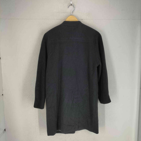 MORIOKA TOKYO cashmere カシミヤ混ノーカラーコート レディース
