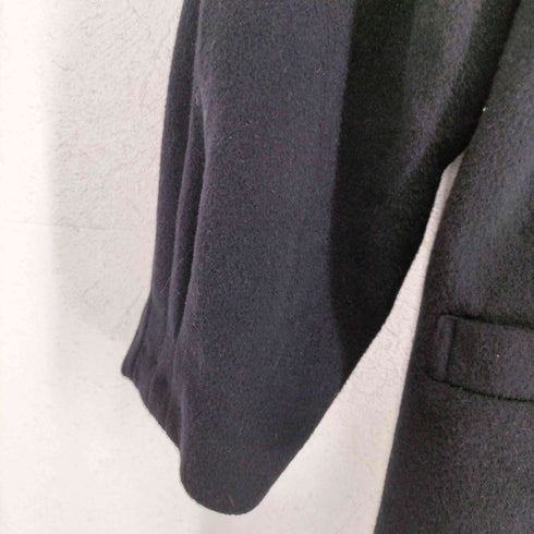 MORIOKA TOKYO cashmere カシミヤ混ノーカラーコート レディース