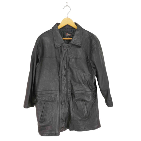 real leather レザーカーコート メンズ import:L