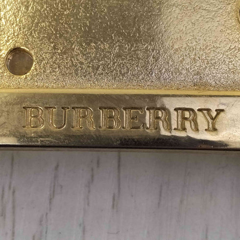 バーバリー BURBERRY ゴールドバックル レザーベルト メンズ