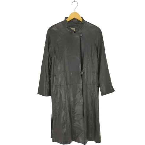 Louis Feraud lamb leather ラムナッパレザーコート レディース