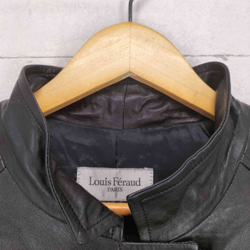 Louis Feraud lamb leather ラムナッパレザーコート レディース