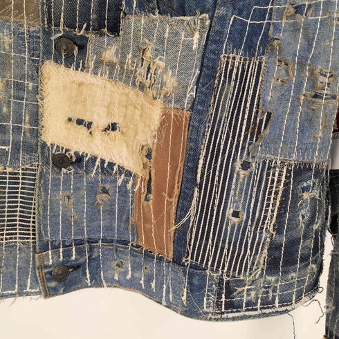 ガイジンメイド GAIJIN MADE CUSTOM MADE BY GAIJIN LEVIS 刺し子 パッチワーク デニムジャケット 襤褸 メンズ