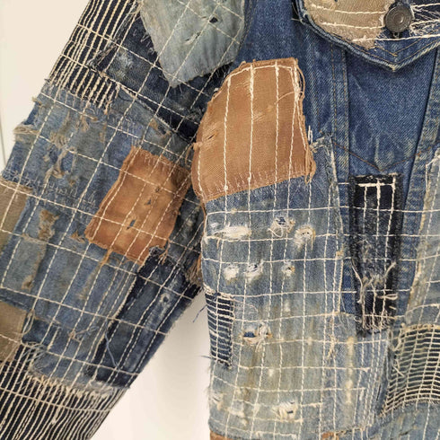 ガイジンメイド GAIJIN MADE CUSTOM MADE BY GAIJIN LEVIS 刺し子 パッチワーク デニムジャケット 襤褸 メンズ