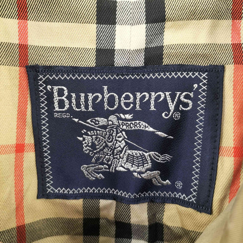 バーバリーズ BURBERRYS 90S 裏地ノバチェック ステンカラーコート メンズ