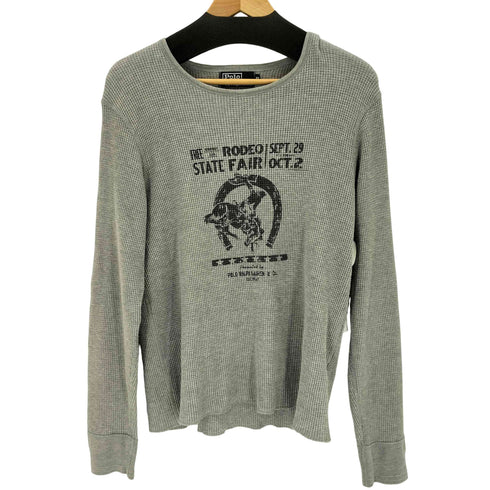 ポロバイラルフローレン Polo by RALPH LAUREN プリントサーマルL/Sカットソー メンズ import:M