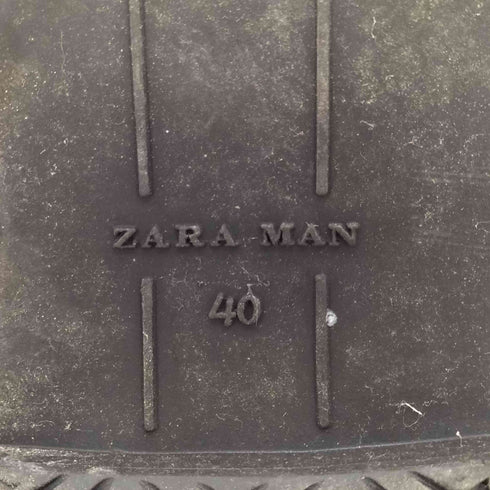 ザラマン ZARA MAN レザー レースアップ ショートブーツ メンズ EUR:40