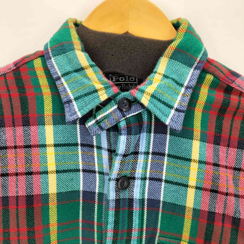 ポロバイラルフローレン Polo by RALPH LAUREN CLASSIC FIT ワンポケットL/Sチェックネルシャツ メンズ JPN:S