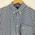 ステューシー Stussy 90S USA製 OLD 紺タグ チェック柄 ロゴ刺繍 S/S B.D シャツ メンズ import:L