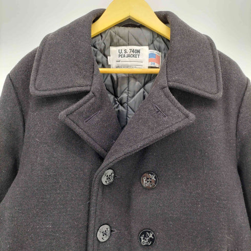 ショット Schott USA製 U.S.740N PEA JACKET 裏地キルティング メルトン Pコート メンズ US:38