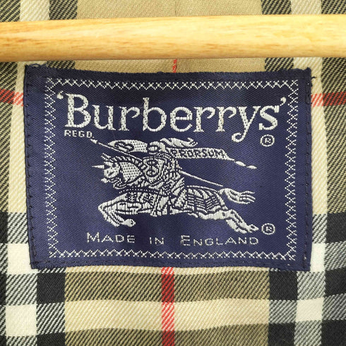 バーバリーズ BURBERRYS 80S イングランド製 裏地ノバチェック ステンカラーコート メンズ