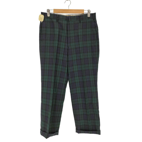 IVY LEAGUE ブラックウォッチ チェックスラックス メンズ