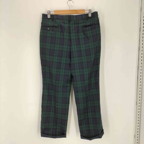 IVY LEAGUE ブラックウォッチ チェックスラックス メンズ
