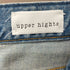 アッパーハイツ upper hights 別注 THE BIRKIN ダメージ 裾カットオフ フレア デニムパンツ レディース 22
