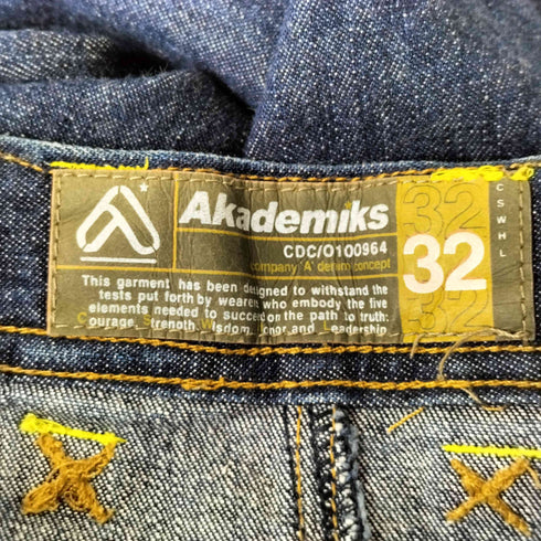 アカデミクス akademiks ギミックデザインデニムパンツ メンズ 32