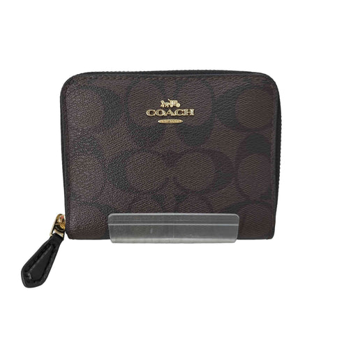 コーチ COACH シグネチャー ラウンドファスナー 二つ折り財布 レディース