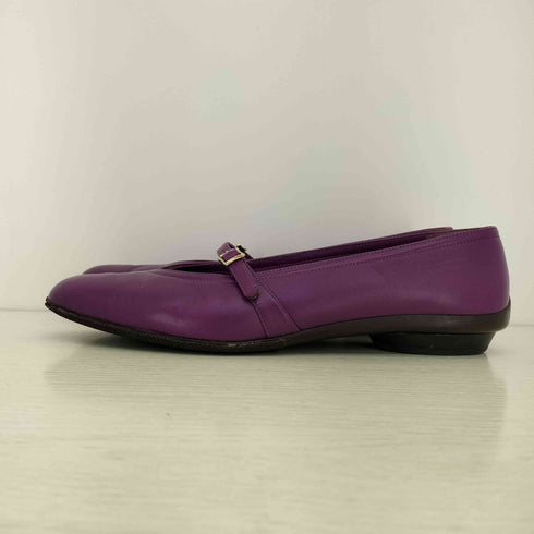 サルヴァトーレフェラガモ Salvatore Ferragamo オードリー レザー フラットパンプス レディース 7 1/2