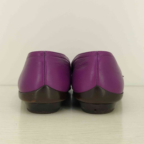 サルヴァトーレフェラガモ Salvatore Ferragamo オードリー レザー フラットパンプス レディース 7 1/2