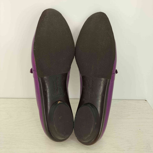 サルヴァトーレフェラガモ Salvatore Ferragamo オードリー レザー フラットパンプス レディース 7 1/2